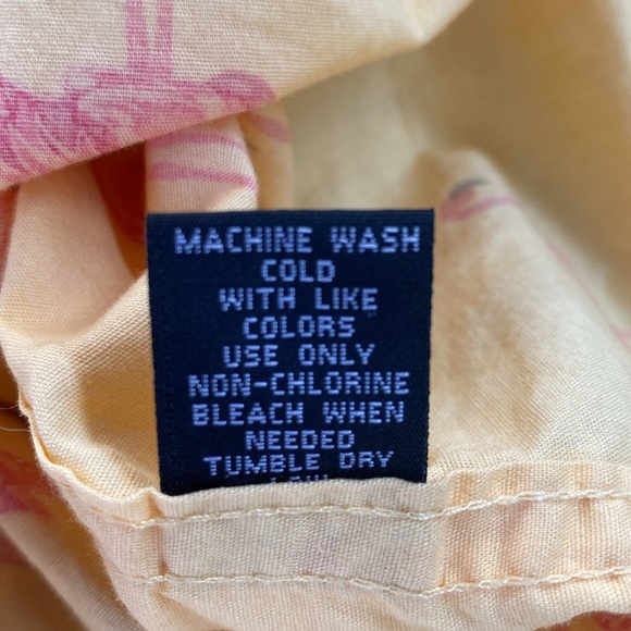 Flamingo Cotton Slim Fit Flex Button Down Short Sleeve Orange Pink Five Points S - Picture 8 of 8